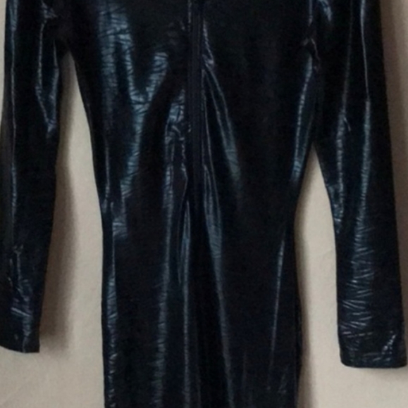 Forplay textured black catsuit - Picture 2 of 5